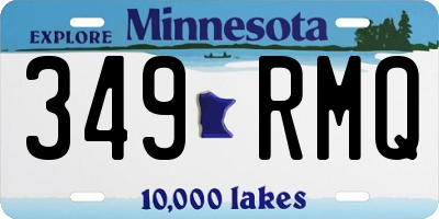 MN license plate 349RMQ