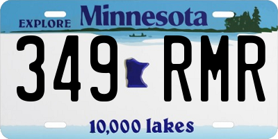 MN license plate 349RMR