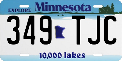 MN license plate 349TJC