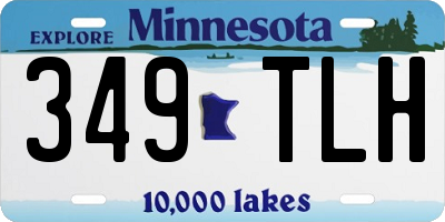 MN license plate 349TLH