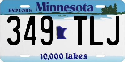 MN license plate 349TLJ