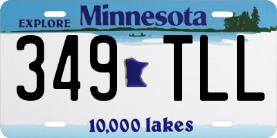 MN license plate 349TLL