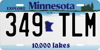 MN license plate 349TLM