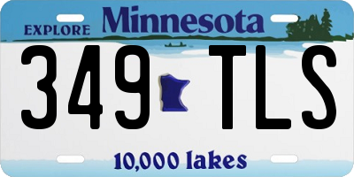 MN license plate 349TLS