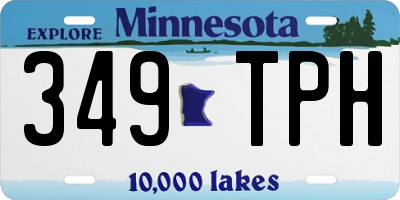 MN license plate 349TPH