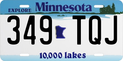 MN license plate 349TQJ