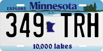MN license plate 349TRH
