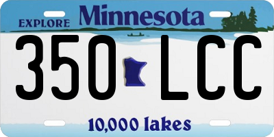 MN license plate 350LCC