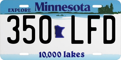 MN license plate 350LFD