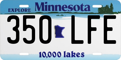 MN license plate 350LFE