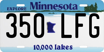 MN license plate 350LFG