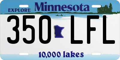 MN license plate 350LFL