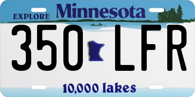 MN license plate 350LFR