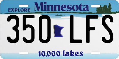 MN license plate 350LFS