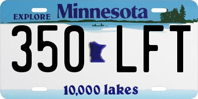 MN license plate 350LFT