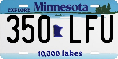 MN license plate 350LFU