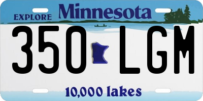 MN license plate 350LGM