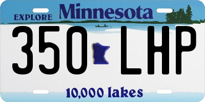 MN license plate 350LHP
