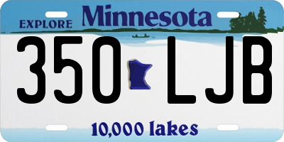 MN license plate 350LJB