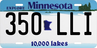 MN license plate 350LLI
