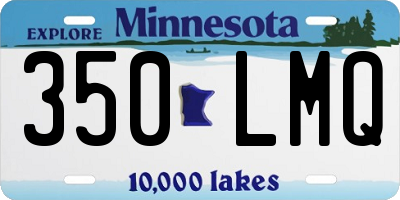 MN license plate 350LMQ
