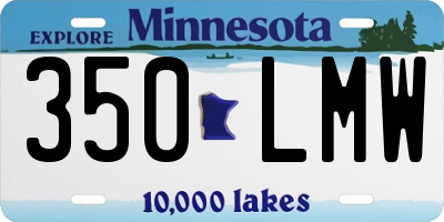 MN license plate 350LMW