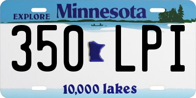 MN license plate 350LPI