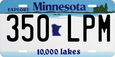 MN license plate 350LPM