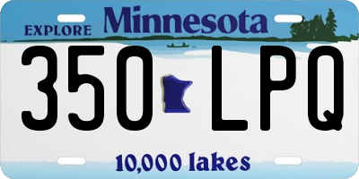 MN license plate 350LPQ