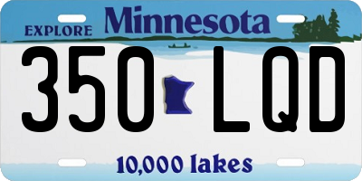 MN license plate 350LQD