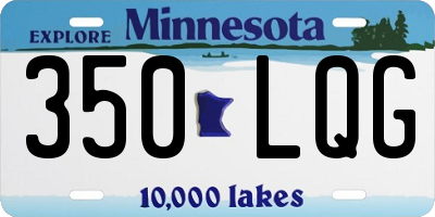 MN license plate 350LQG