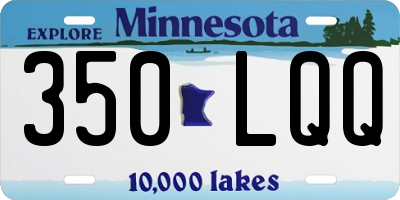 MN license plate 350LQQ