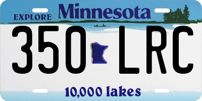 MN license plate 350LRC