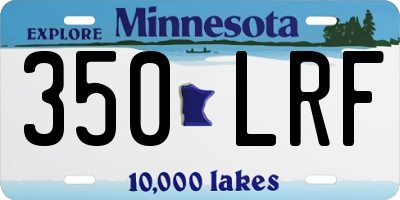 MN license plate 350LRF