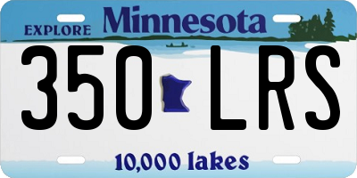 MN license plate 350LRS