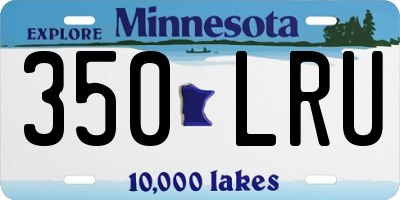 MN license plate 350LRU