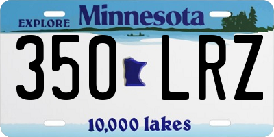 MN license plate 350LRZ