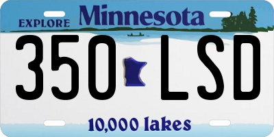 MN license plate 350LSD
