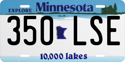 MN license plate 350LSE