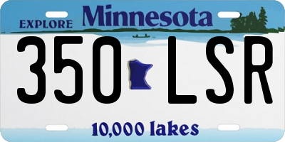 MN license plate 350LSR