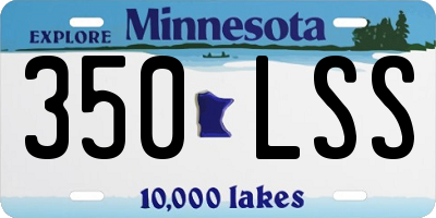 MN license plate 350LSS