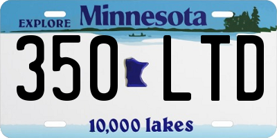 MN license plate 350LTD