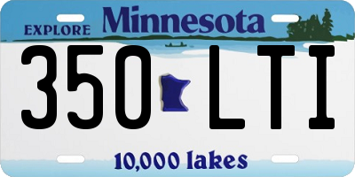MN license plate 350LTI