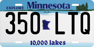 MN license plate 350LTQ