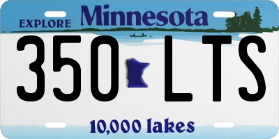 MN license plate 350LTS