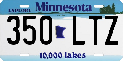 MN license plate 350LTZ