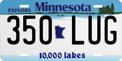 MN license plate 350LUG