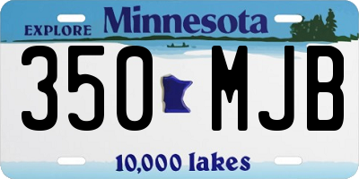 MN license plate 350MJB