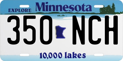 MN license plate 350NCH