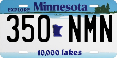 MN license plate 350NMN